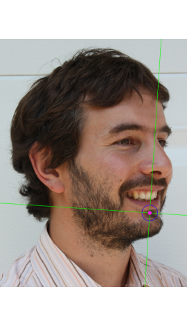 Marcado de supramentale en una fotografía en vista oblicua (derecha)