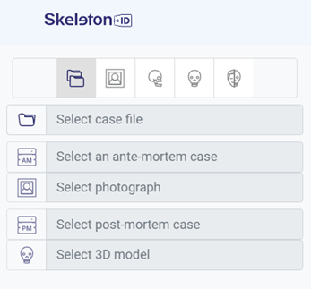 Options in the Skeleton·ID case selector